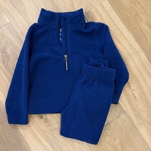 Obermeyer Kids Blue Fleece Set - ultra gear top and bottom sz small